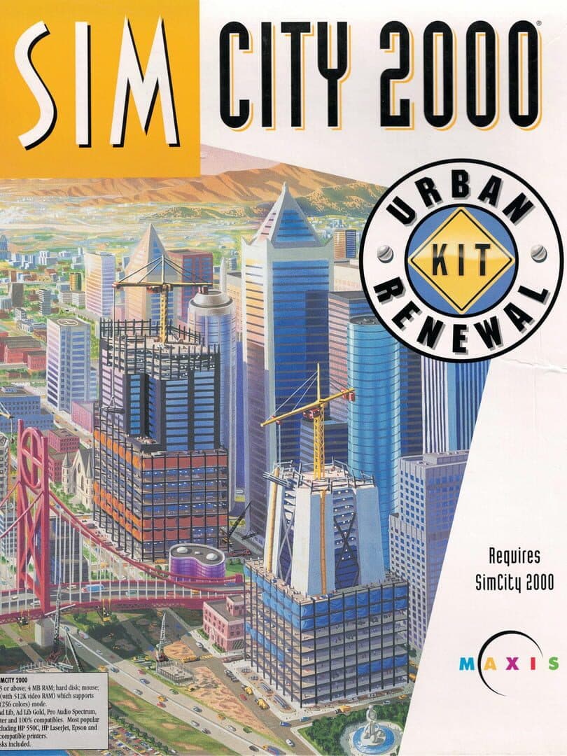 SimCity 2000 Urban Renewal Kit cover art